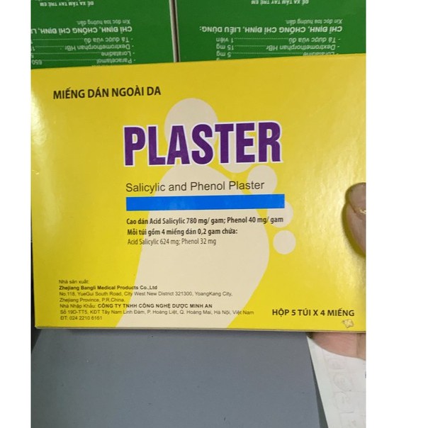 Miếng dán tri mụn cơm, mụn cóc Plasters