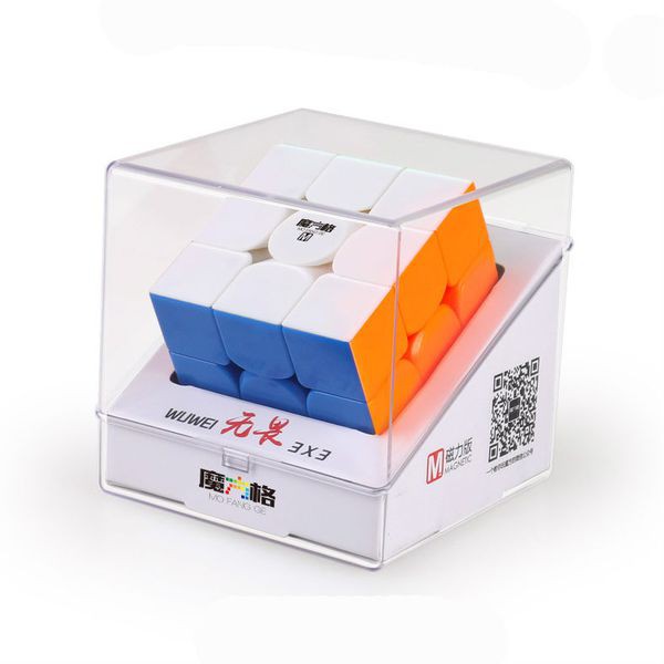 QiYi WuWei 3x3 M Rubik 3x3 cao cấp hộp nhựa có nam châm sẵn (Viền đen / Không viền)