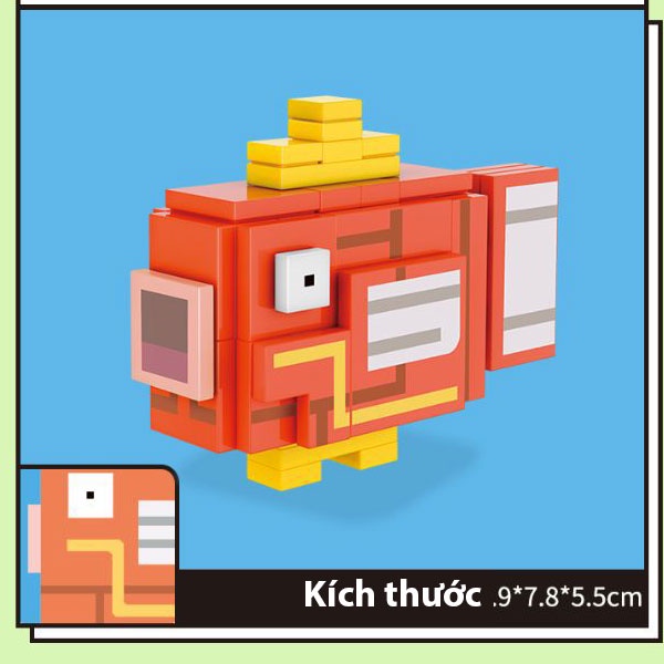 Đồ chơi lắp ghép Pokemon 01 Con Đồ chơi sưu tập Pokemon lắp ghép