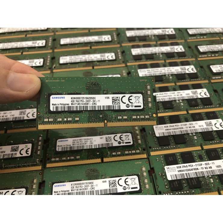 Ram Laptop 4GB DDR4 2133MHz Hynix Samsung Kingston Chính Hãng