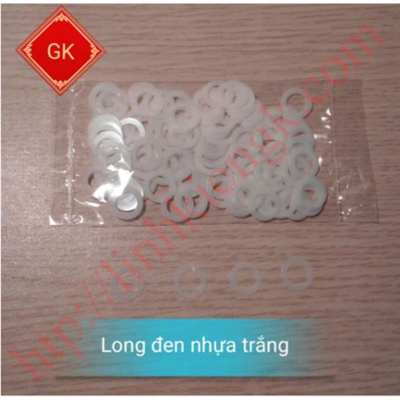 Long đen nhựa trắng đệm trục bạc quạt [K-14-14]