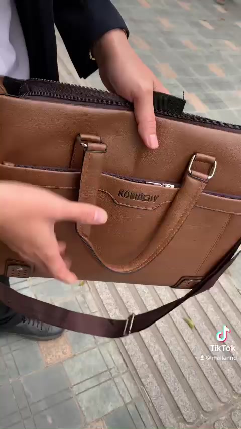 Túi Xách Công Sở KOKIBEDY Nam Nữ Da PU Cao Cấp Cặp Sách Nhiều Ngăn Đựng Laptop 13 14 15 6 inch | BigBuy360 - bigbuy360.vn