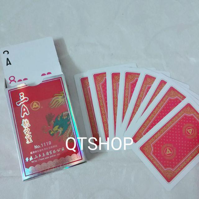 Bộ bài tây rồng vàng lưng đỏ, lưng xanh No 1119  52 lá