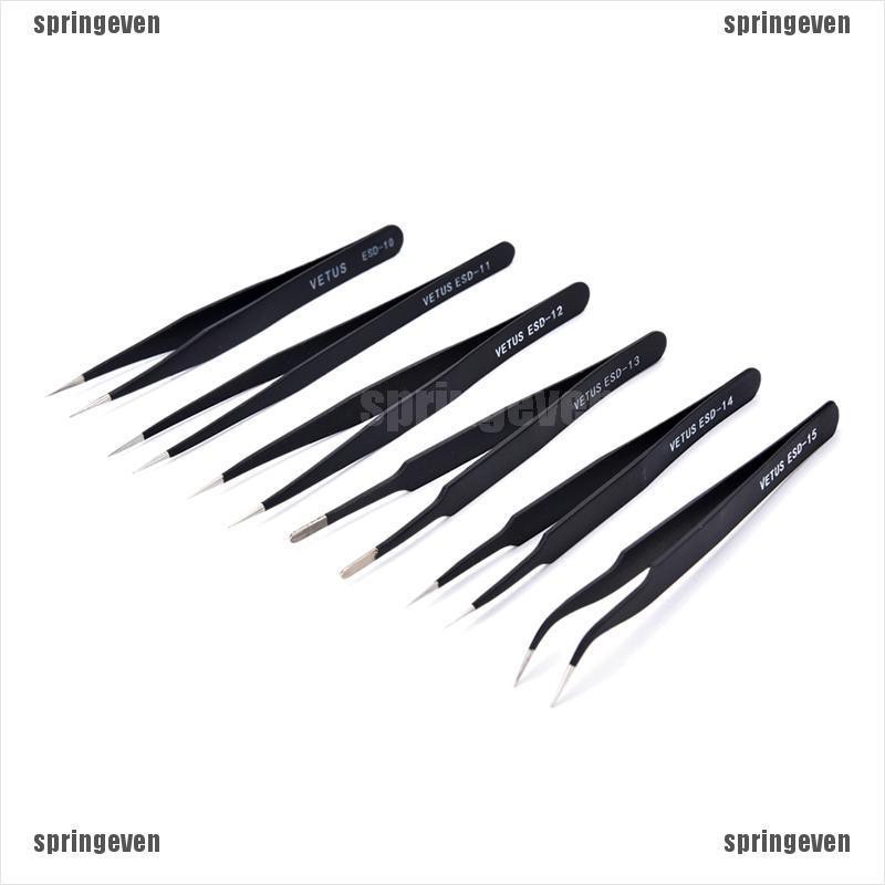 Set 6 Nhíp Inox Chống Tĩnh Điện An Toàn