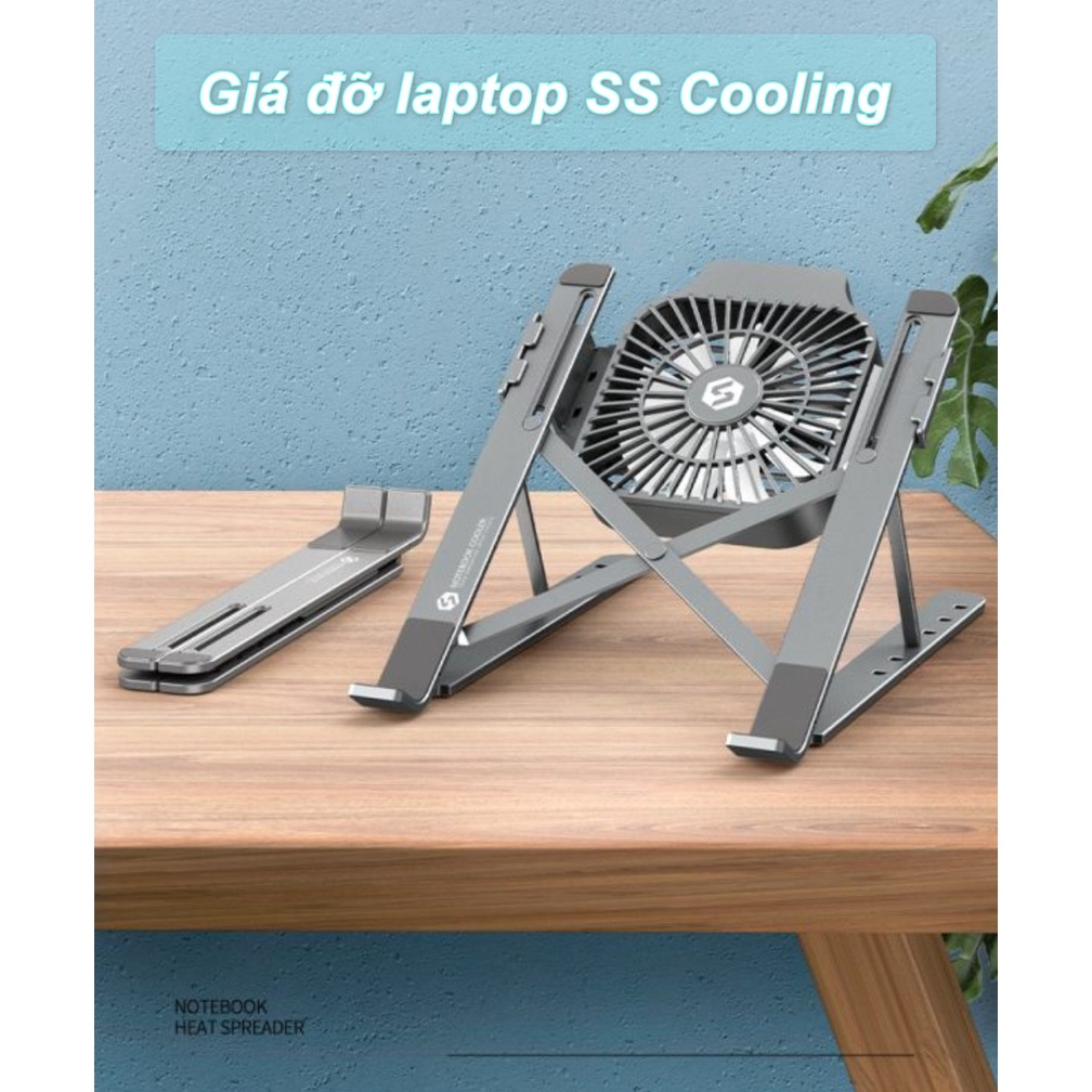 Giá đỡ laptop SS Cooling tản nhiệt từ nhiều góc độ - Home and Garden