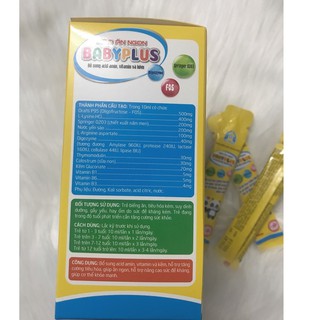 Combo 2 hộp SIRO ĂN NGON BABYPLUS  Siro Ăn Ngon Baby Plus giúp tăng cường tiêu hóa, giúp trẻ ăn ngon, cơ thể khỏe mạnh