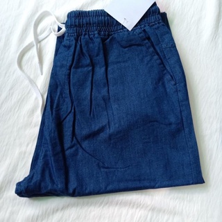 Quần Jean lỡ baggy (vải jean lụa co giãn, cạp chun)