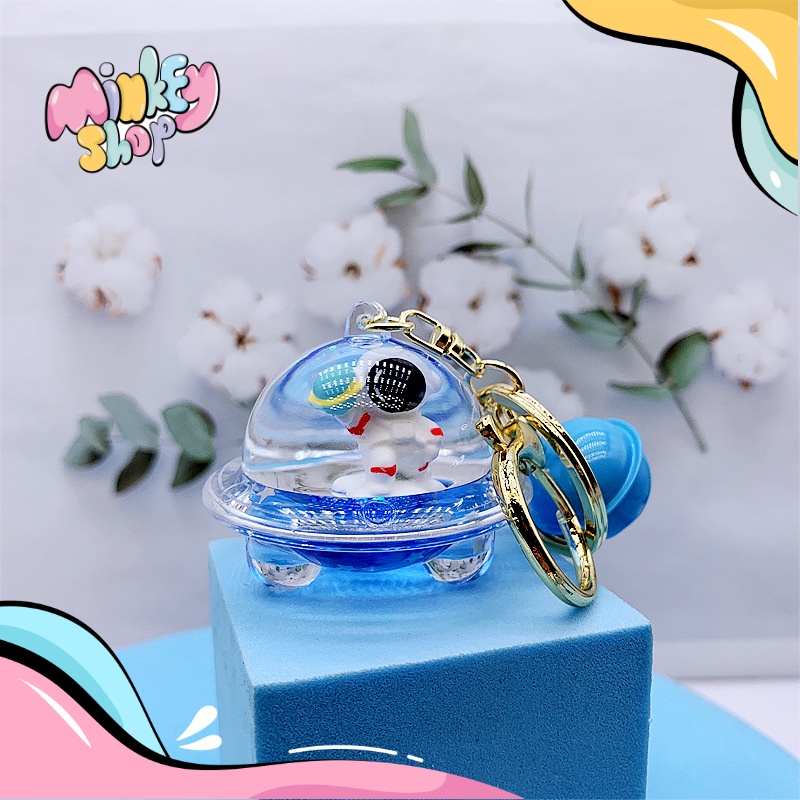 Móc Khóa PHG Đĩa Bay Nhiều Hình Cute, Phụ Kiện Túi Xách Dễ Thương - Minkey