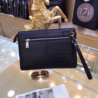 Clutch cầm tay da thật Prada cho nam