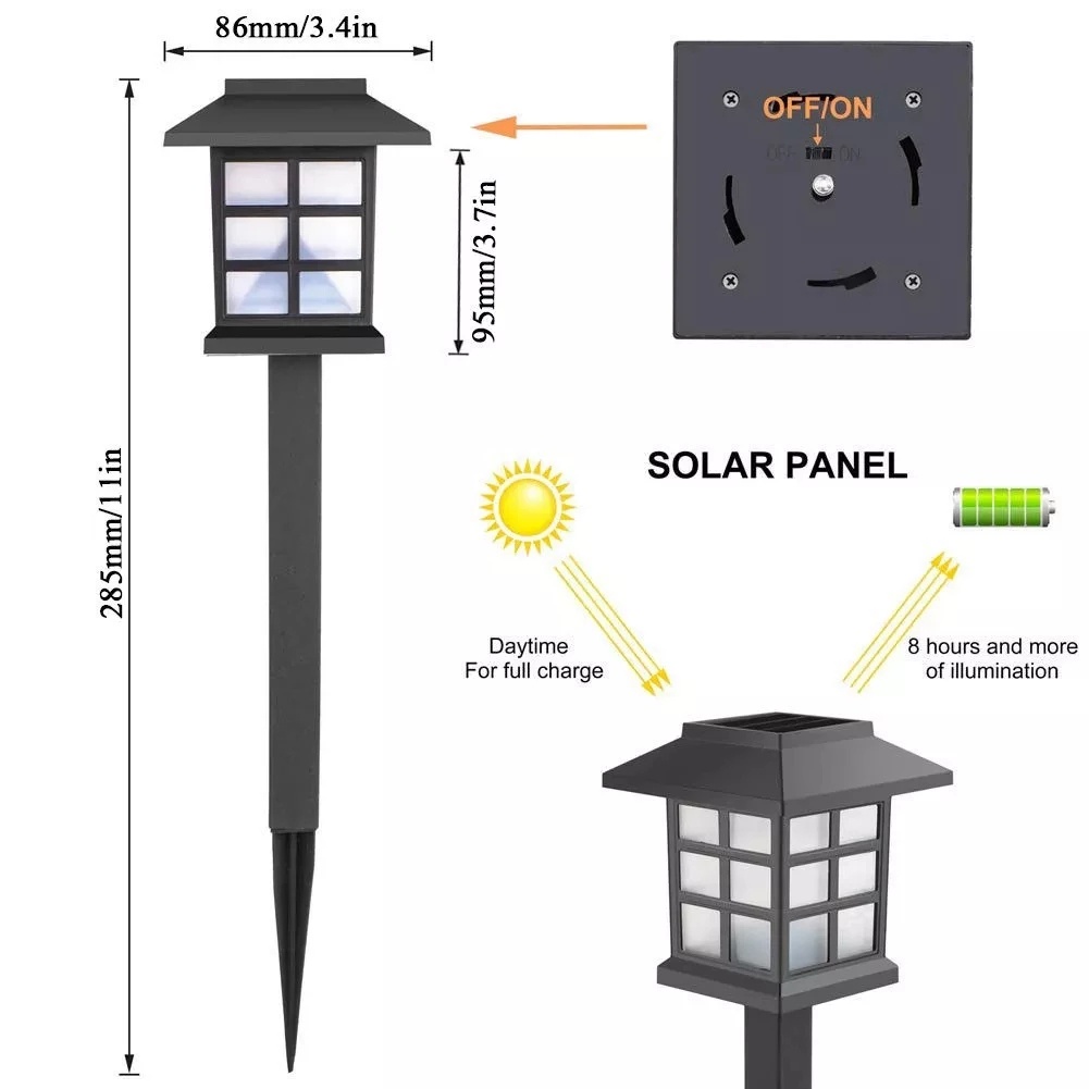 Đèn Led Trang Trí Đường Đi Sân Vườn Sử Dụng Năng Lượng Mặt Trời