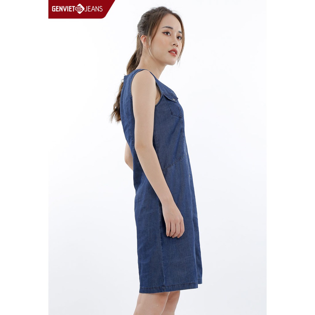 Đầm Jeans cộc tay Nữ TD323J535 GENVIET | BigBuy360 - bigbuy360.vn