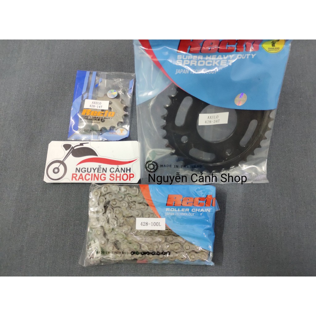 Bộ Nhông sên dĩa xe axelo recto