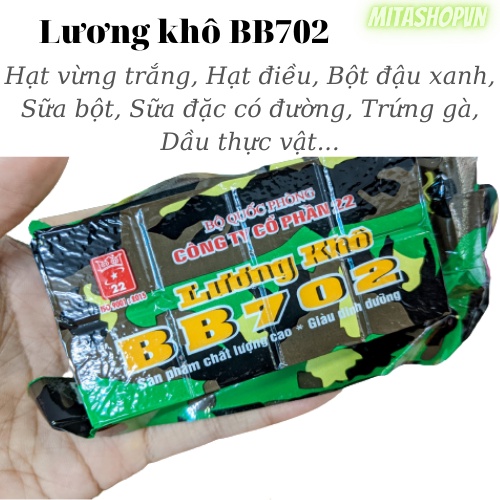 Combo 9 phong, 9 vị Lương khô Quân Đội - Thích hợp ăn thử | BigBuy360 - bigbuy360.vn