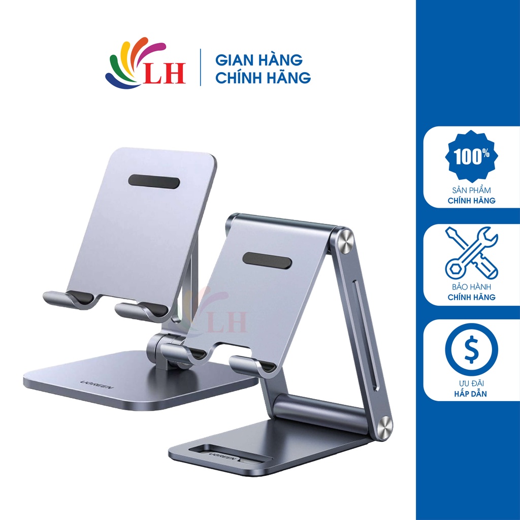Giá đỡ điện thoại dạng trượt Ugreen Metal Desktop Phone Stand LP263 - Hàng chính hãng - Hoàn thiện bằng hợp kim nhôm