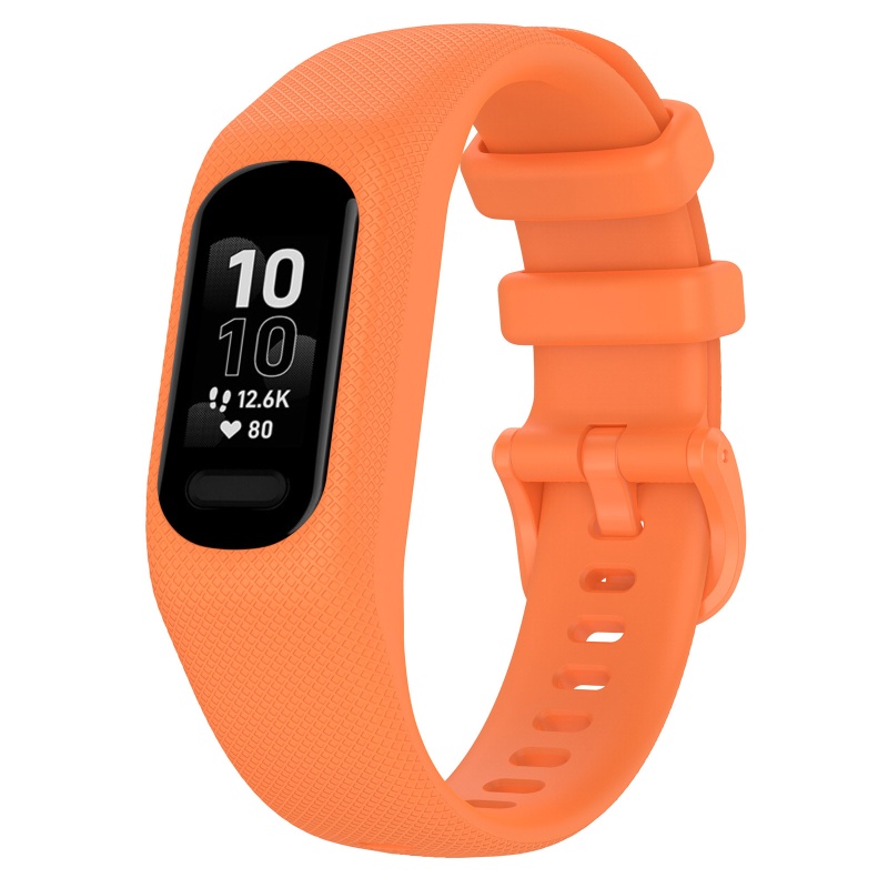 Dây Đeo Tay Bằng Silica Mềm Có Khóa Kim Loại Cho Garmin Vivosmart 5