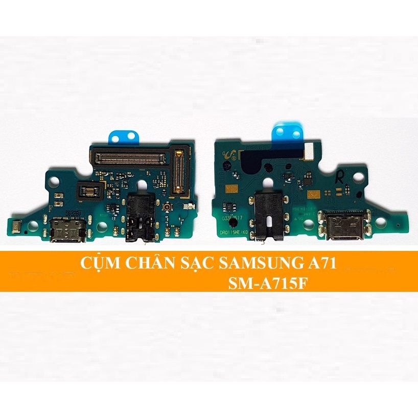 Cụm đuôi sạc, tai nghe, Micro Samsung A71 |  Cụm sạc Samsung Galaxy A71 chính hãng A715F tháo máy poogroup