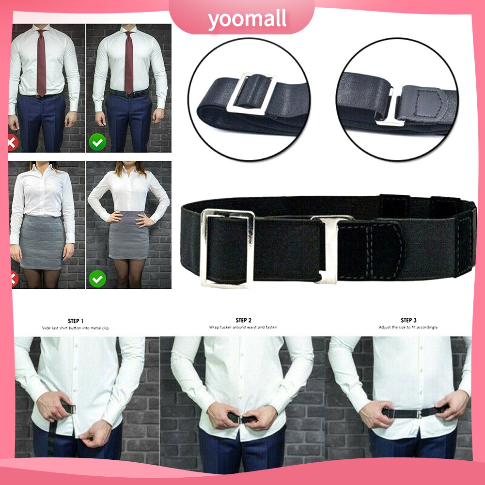 Yomall♡ Dây Đai Cố Định Áo Sơ Mi Chống Nhăn Co Giãn Điều Chỉnh Được Cho Nam Và Nữ