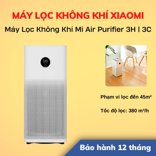 [Hỏa Tốc - HCM] Máy Lọc Không Khí Mi Air Purifier 3H | 3C Chính Hãng | Bản Quốc Tế | BH 12 Tháng | LSB Store