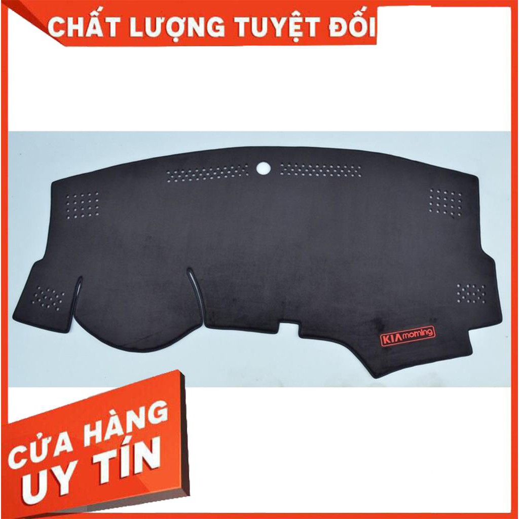 Thảm taplo lông cừu chống trượt theo xe Kia Morning 2012-2019