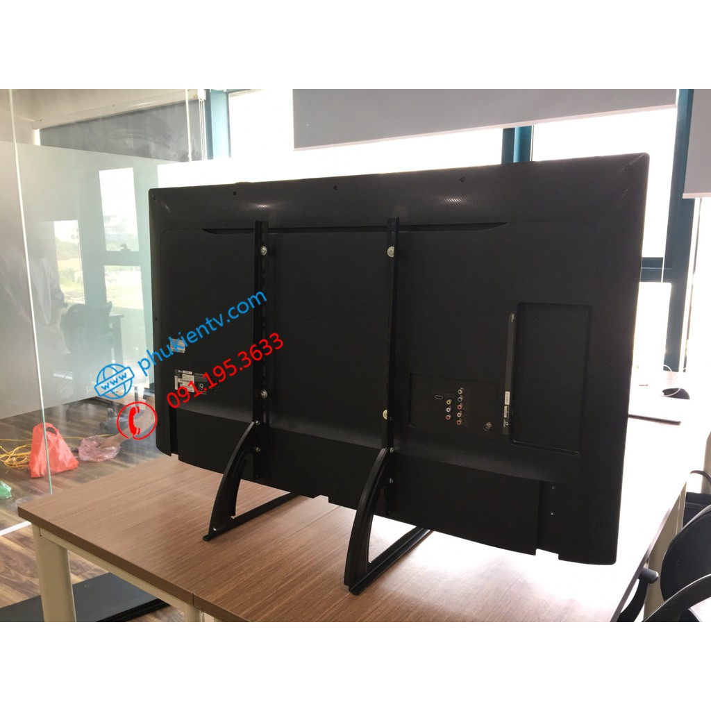 [ Hàng Loại 1 ]  Chân đế tivi TV02 40 - 65 inch lắp đặt cho mọi hãng tivi - Chân tivi đặt bàn Điều chỉnh độ cao thấp