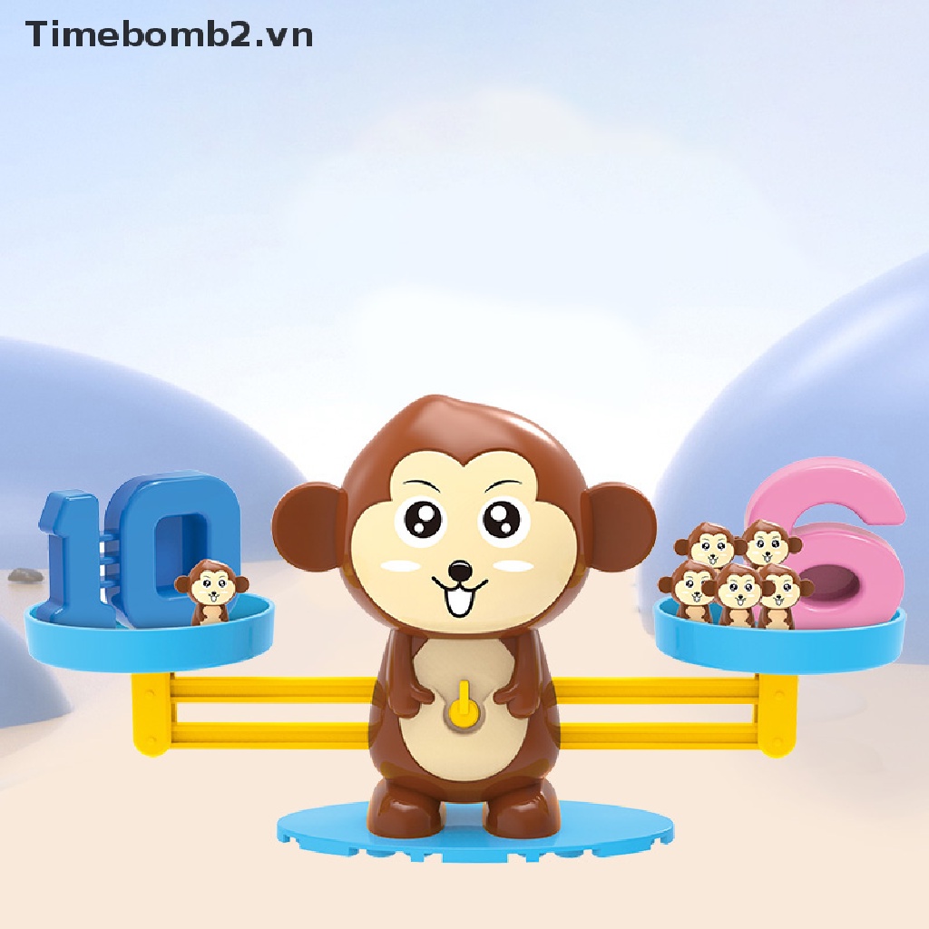 Bộ 2 Đồ Chơi Khỉ Giữ Thăng Bằng Cho Bé Học Toán