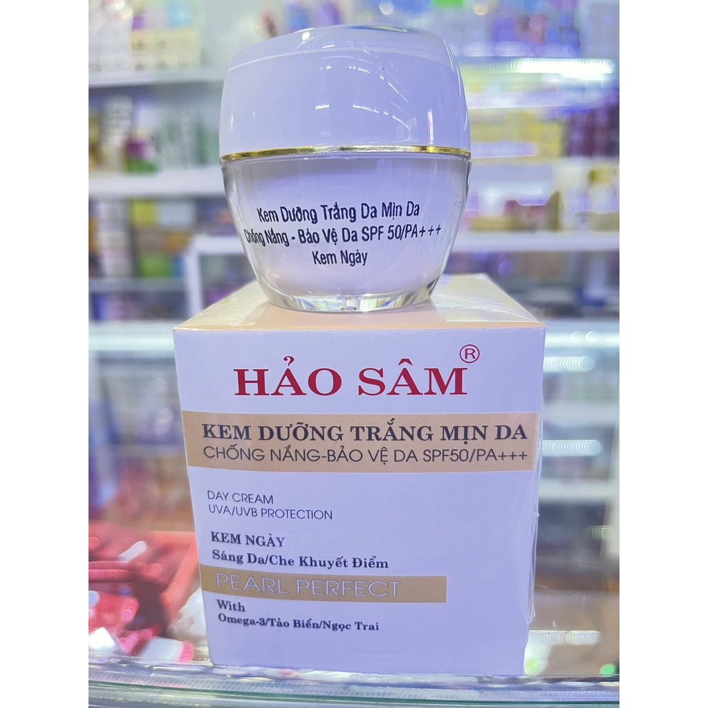 KEM DƯỠNG TRẮNG MỊN DA CHỐNG NẮNG HẢO SÂM