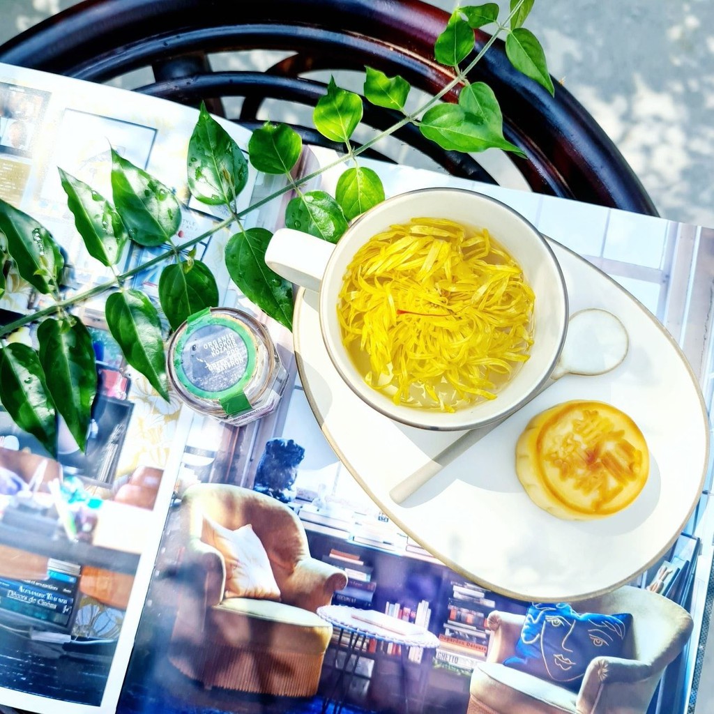 Nhụy Hoa Nghệ Tây Saffron Organic Hy Lạp nhãn hiệu Krokos Kozanis lọ thủy tinh tem xanh 1g