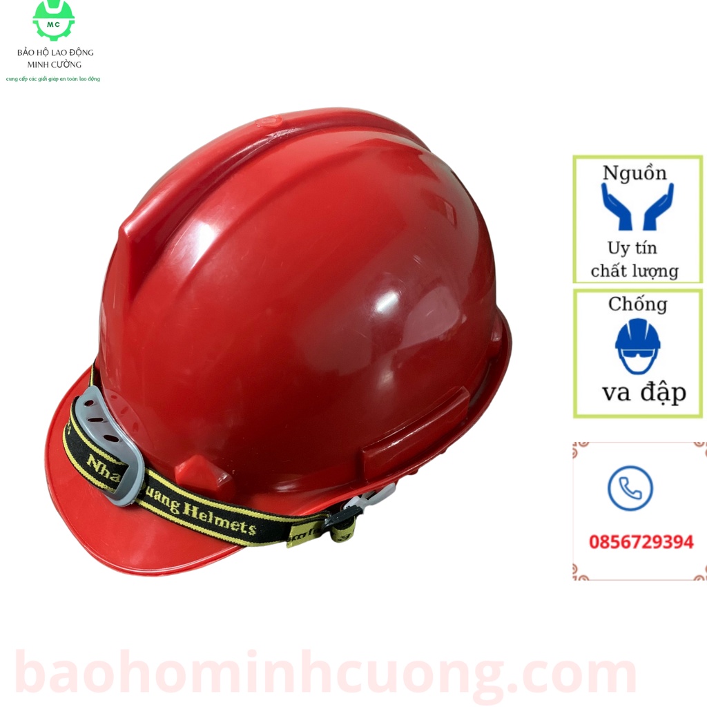 Mũ bảo hộ lao động chống va đập, chính hãng thương hiệu Nhật Quang