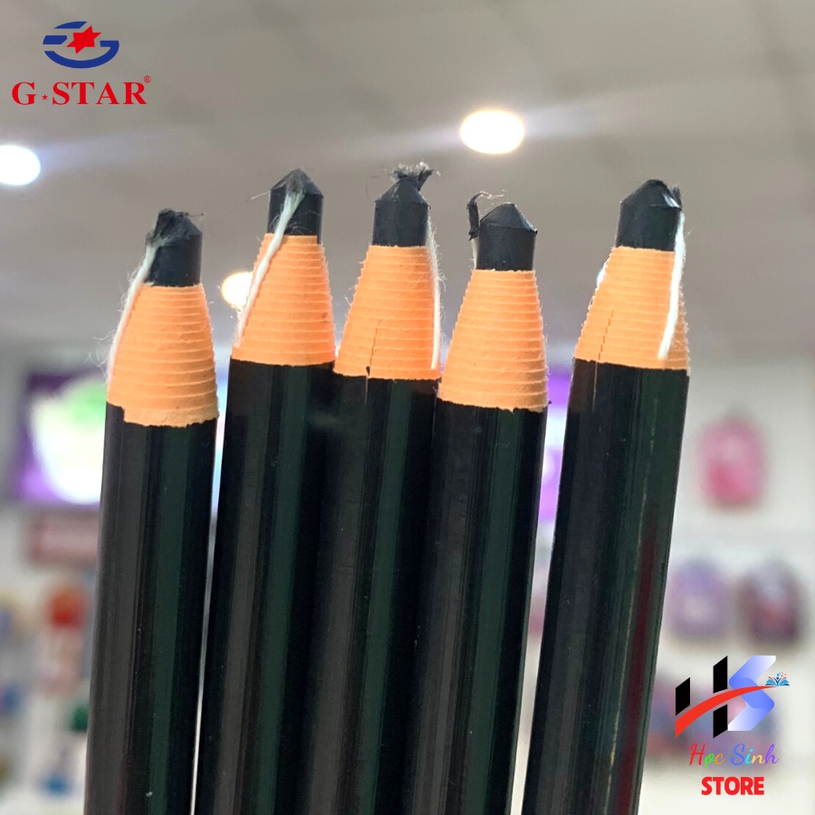 Hộp 12 cây sáp xé Hàn Quốc hiệu GSTAR, mới 100%. (Đỏ - Trắng - Vàng - Xanh - Đen)