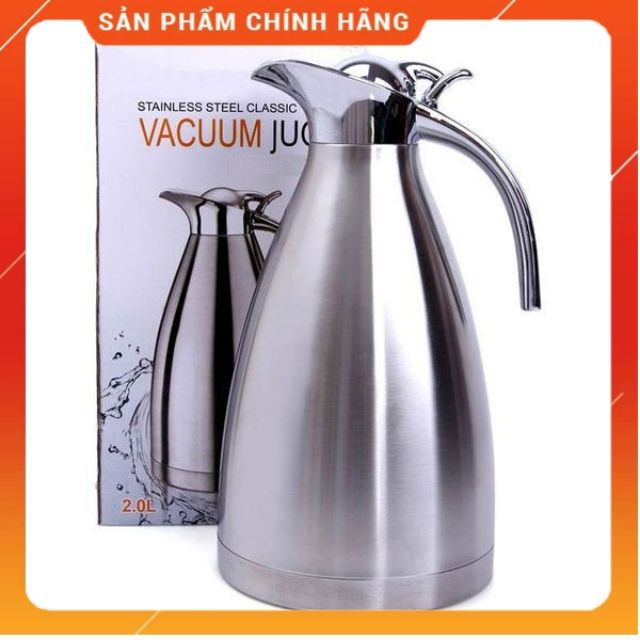 Bình, Ca Đựng Nước Inox 2L 2 Lớp Nhiều Màu Kiểu Dáng Sang Trọng