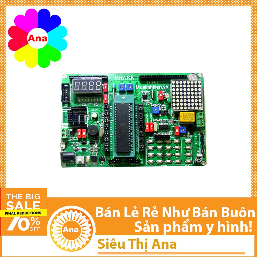 KIT AVR V4 Shark Kit học lập trình AVR