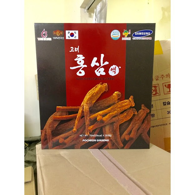 [Hàng mới về]  Nước Hồng Sâm POCHEON Hàn Quốc hộp 30 gói * 70ml | BigBuy360 - bigbuy360.vn