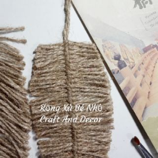 Chiếc lá dây thừng (Móc khóa decor)