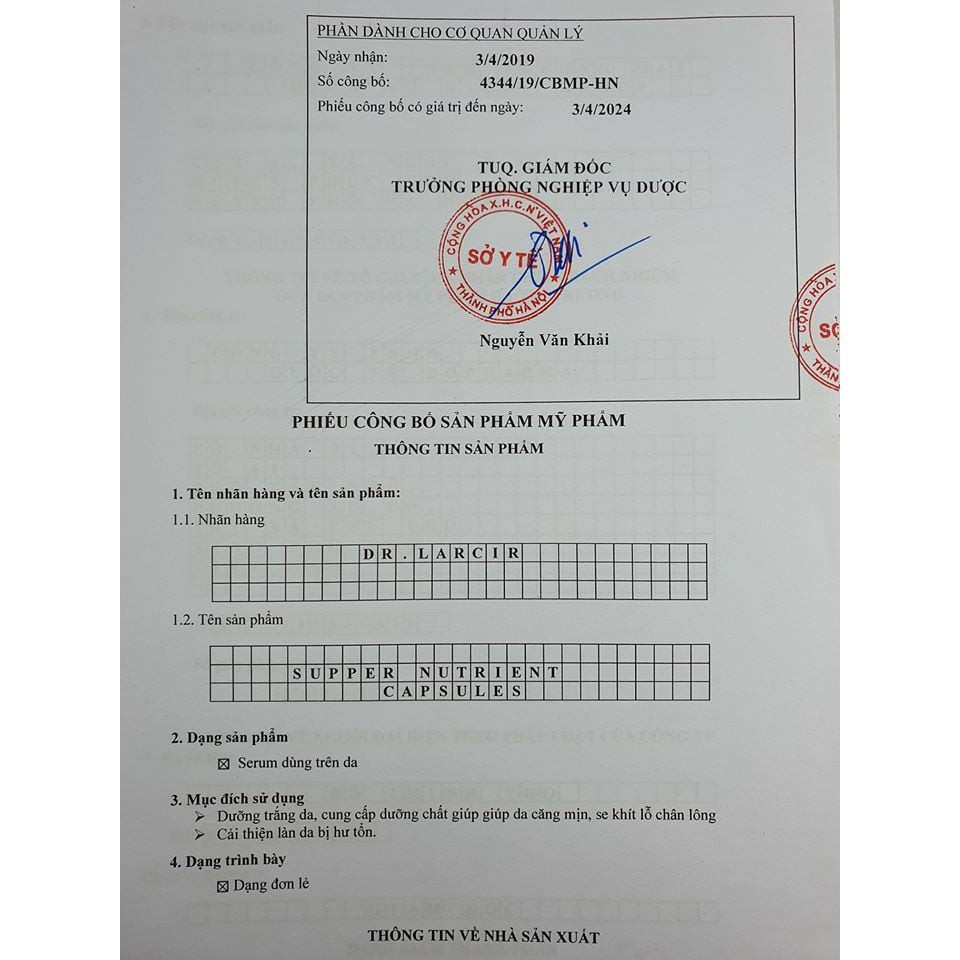 Viên siêu dưỡng chất phục hồi Lamer Dr Lacir - Viên siêu dưỡng chất DrLacir