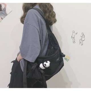 TÚI ĐEO CHÉO NỮ(KÈM GẤU BÔNG)-TÚI CHÉO UNISEX-TÚI CÓ KÈM ẾCH NHỒI BÔNG CUTE-TÚI ĐI HỌC ĐI CHƠI