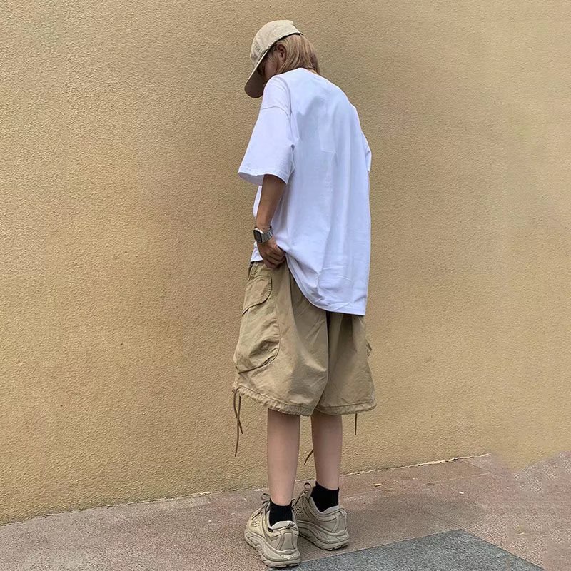 Quần Short Nam In Chữ Phong Cách Hip Hop Năng Động