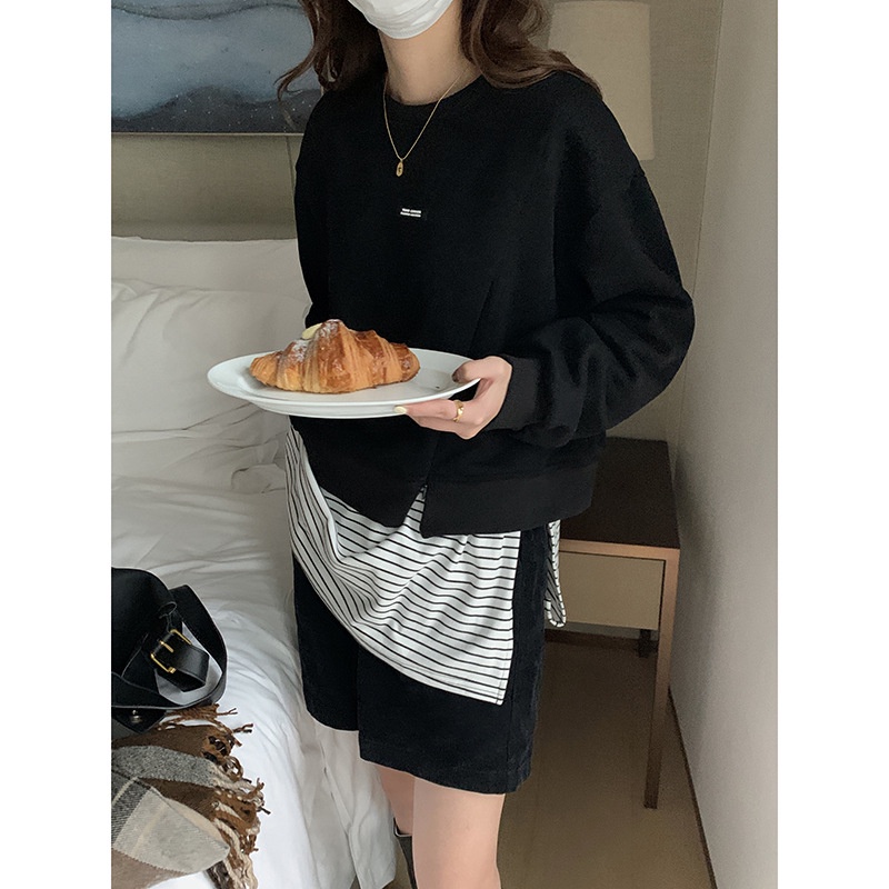 Áo Nỉ Sweater croptop nữ Dáng ngắn Áo nỉ kiểu nữ Dáng lửng Thiết kế Ulzzang Hàn Quốc Thời trang | BigBuy360 - bigbuy360.vn