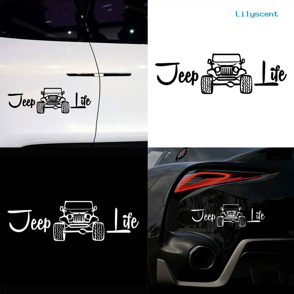 Decal Dán Trang Trí Thân Xe Hơi Jeep Life