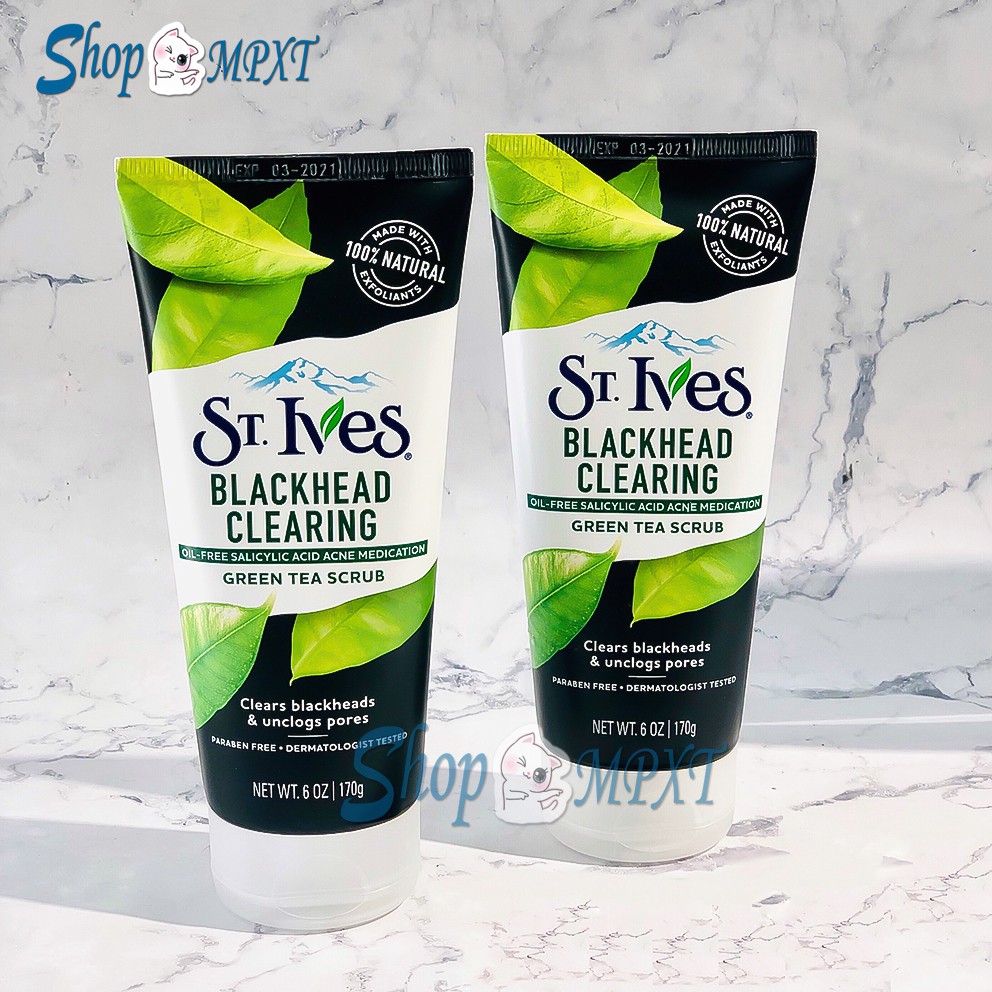 🌸Chính hãng🌸 Sữa rửa mặt trà xanh tẩy tế bào chết dịu nhẹ ST.IVES 170g của Mỹ | BigBuy360 - bigbuy360.vn