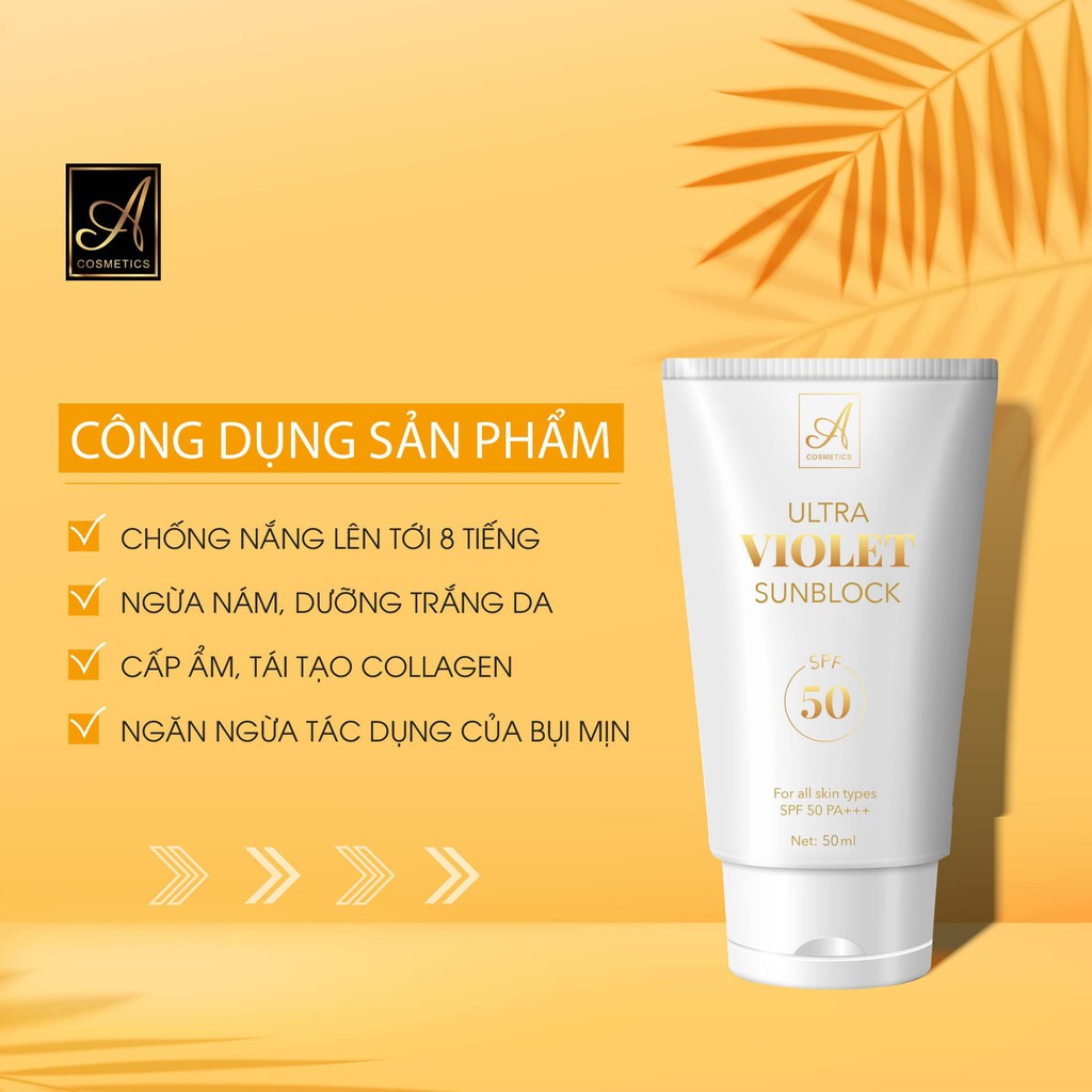 KEM CHỐNG NẮNG ULTRA VIOLET SUNBLOCK A COSMETICS