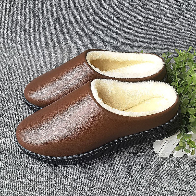 Dép cotton đi trong nhà chống trượt chống thấm nước cho người lớn tuổi