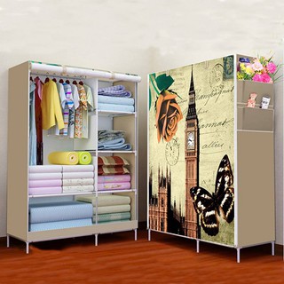 Tủ vải 3d 2 buồng mẫu mới 2019