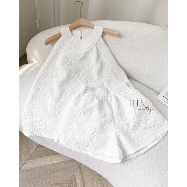 Set babydoll cổ yếm