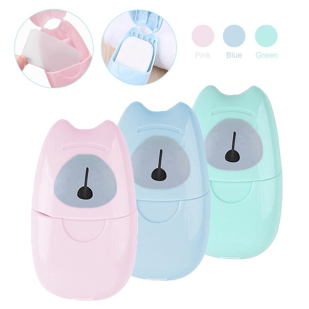 [Hàng mới về] Hộp 50 tờ xà phòng giấy mùi hương thơm mát dịu dài thích hợp khi du lịch | BigBuy360 - bigbuy360.vn