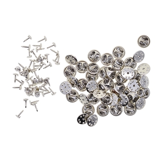 [50 Bộ Dây Buộc Thẻ Tacks Bướm Pinch Chân Sau Ly Hợp Lưng Ve Áo Pin