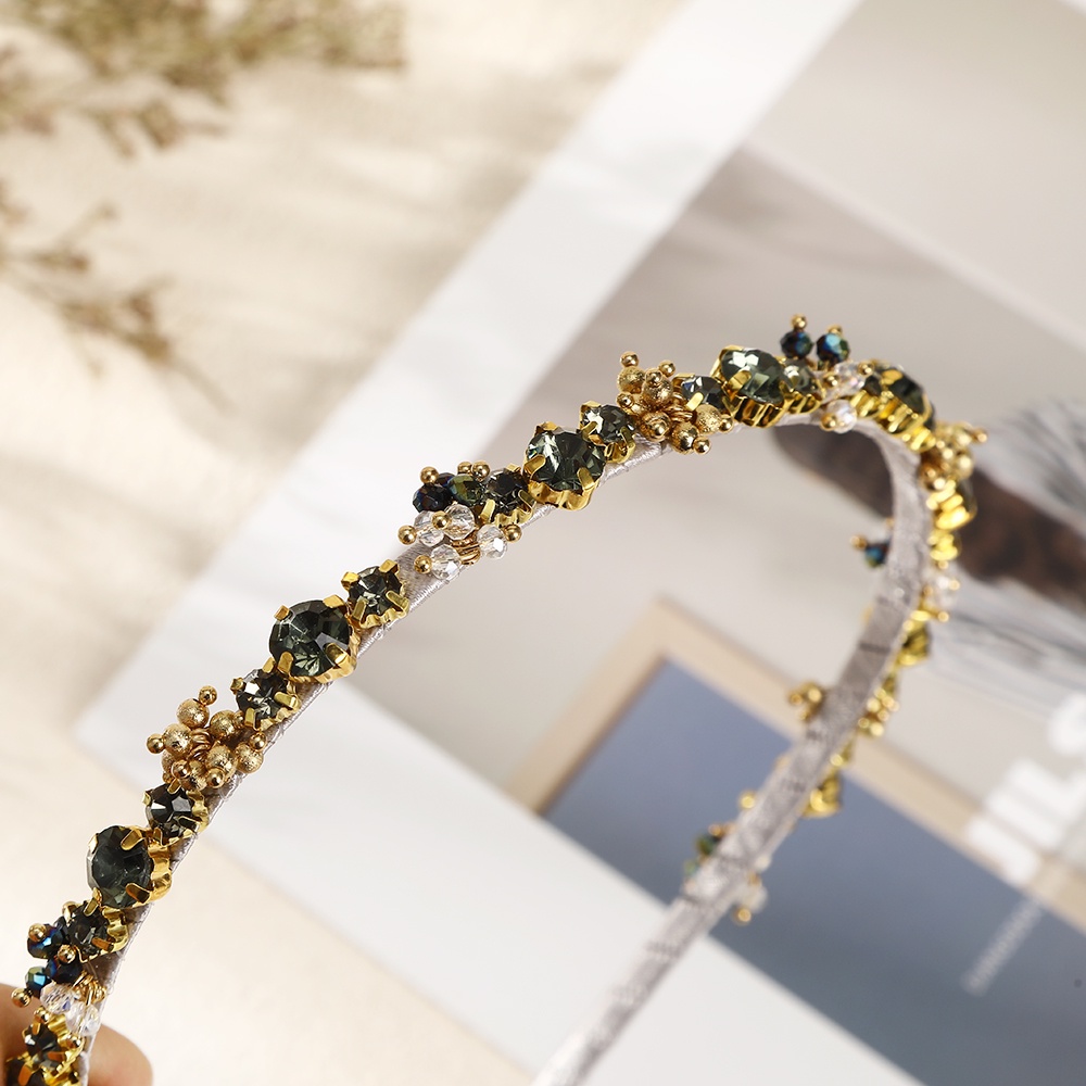 Cài tóc HAIMEIKANG đính đá giả kim cương kích thước đơn giản thời trang dành cho bạn nữ