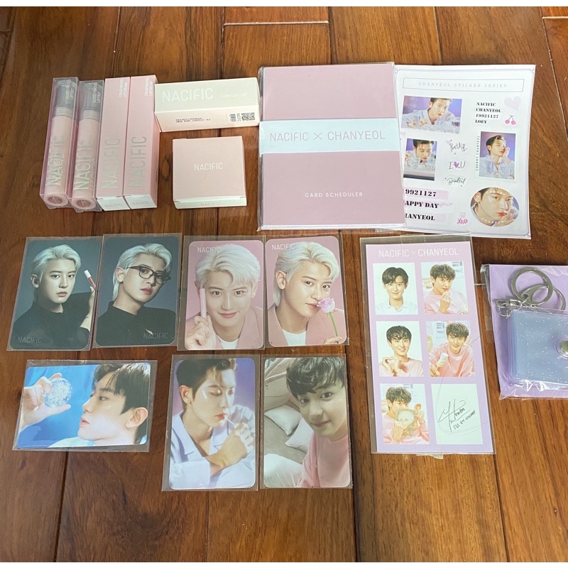 QUẠT,CARD THẺ ẢNH CHANYEOL NACIFIC GOODS