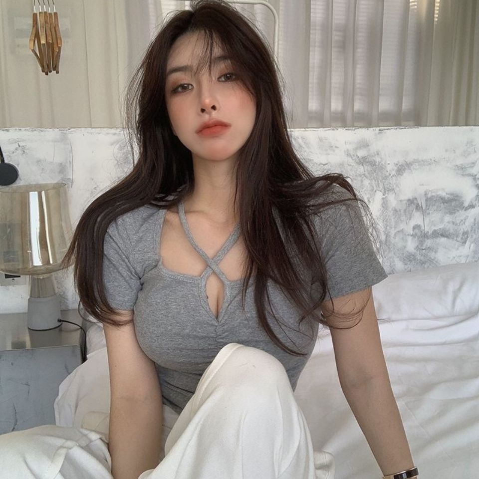 Áo Thun Cộc Tay Cổ Vuông Hàn Quốc Cho Nữ JL-TX-388