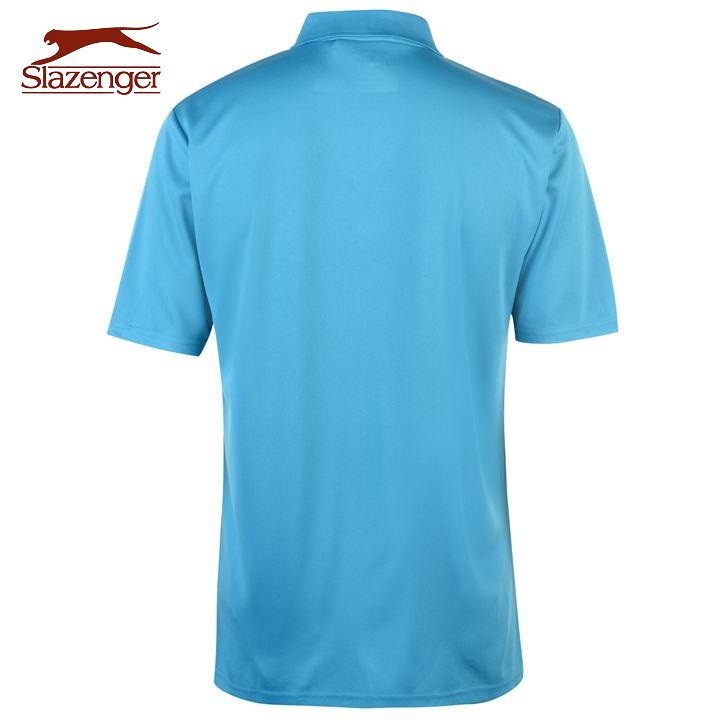 Áo thun nam Slazenger Golf Solid Polo (màu Aqua) - Hàng size UK