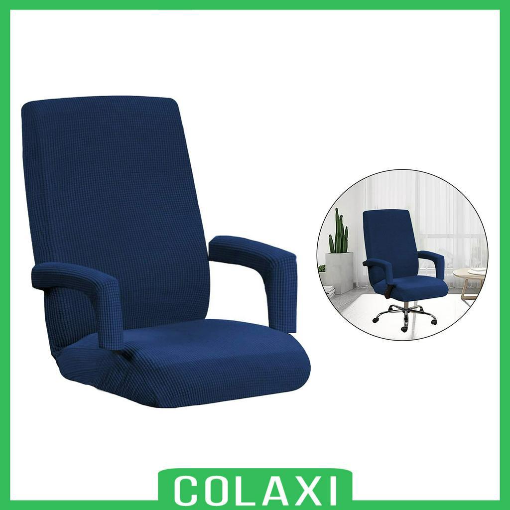 Home Office Chair Cover Split Slipcover Computer Rotating Desk Task Seat Cover